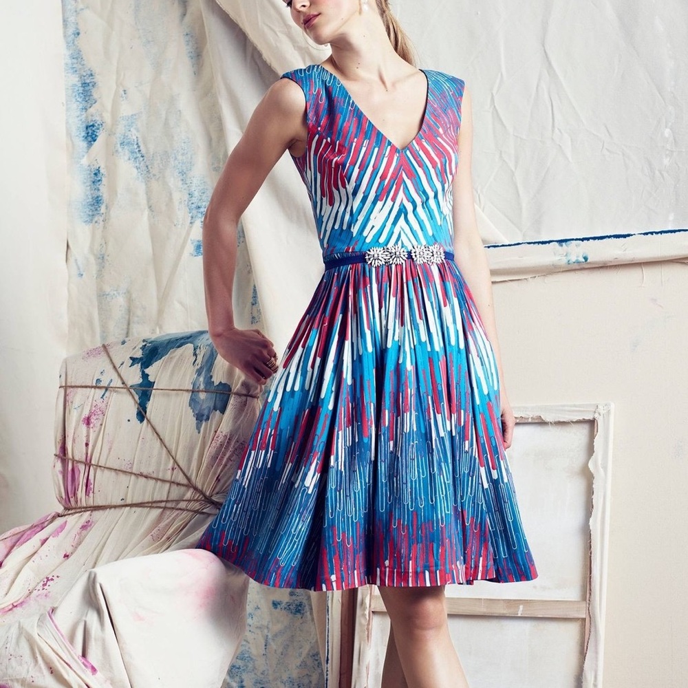 ANTHROPOLOGIE Plenty by Tracy Reese Gallery Row Dress Size 0